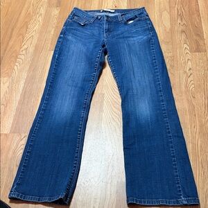 Levi’s 529 Curvy Bootcut Jeans Medium Wash Stretch Denim